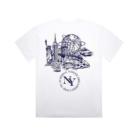 A NEW YORK DAY "COLLAGE" TEE