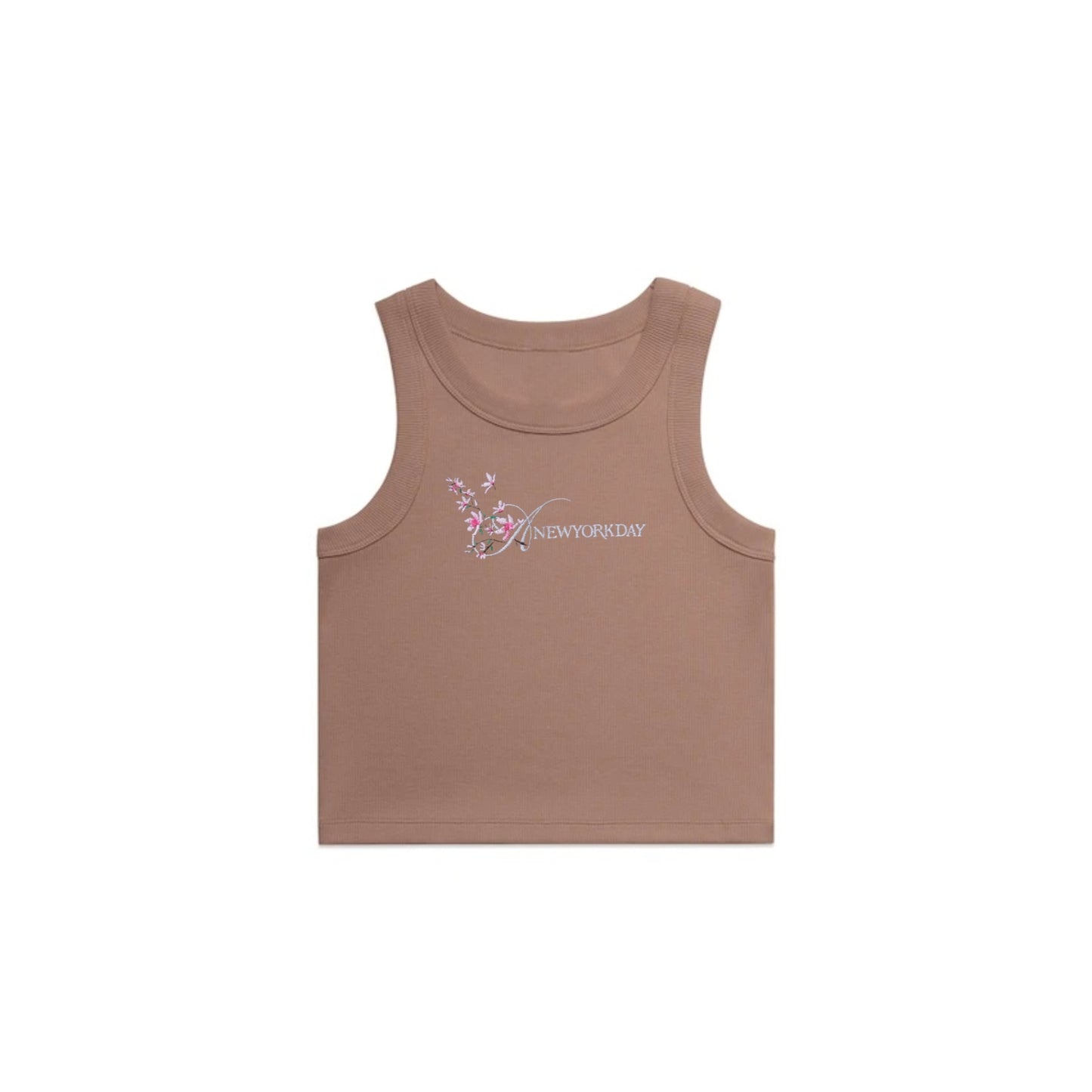 A NEW YORK DAY "BLOSSOM" WOMEN'S RIB TANK