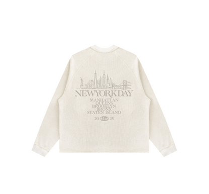 A NEW YORK DAY "DREAMERS" L/S WAFFLE THERMAL