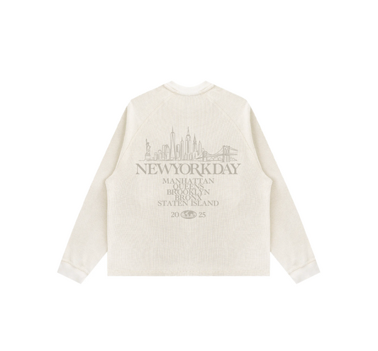 A NEW YORK DAY "DREAMERS" L/S WAFFLE THERMAL