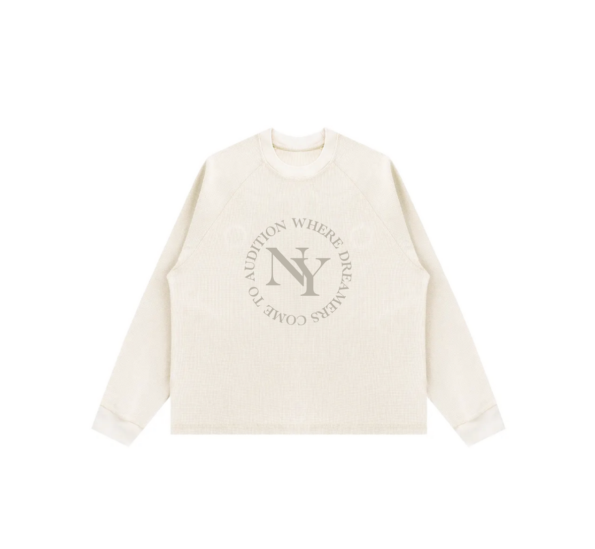 A NEW YORK DAY "DREAMERS" L/S WAFFLE THERMAL