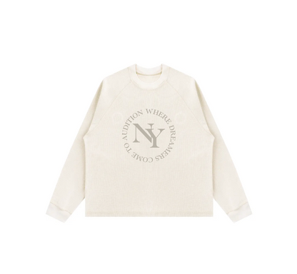 A NEW YORK DAY "DREAMERS" L/S WAFFLE THERMAL
