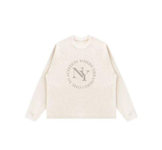 A NEW YORK DAY "DREAMERS" L/S WAFFLE THERMAL