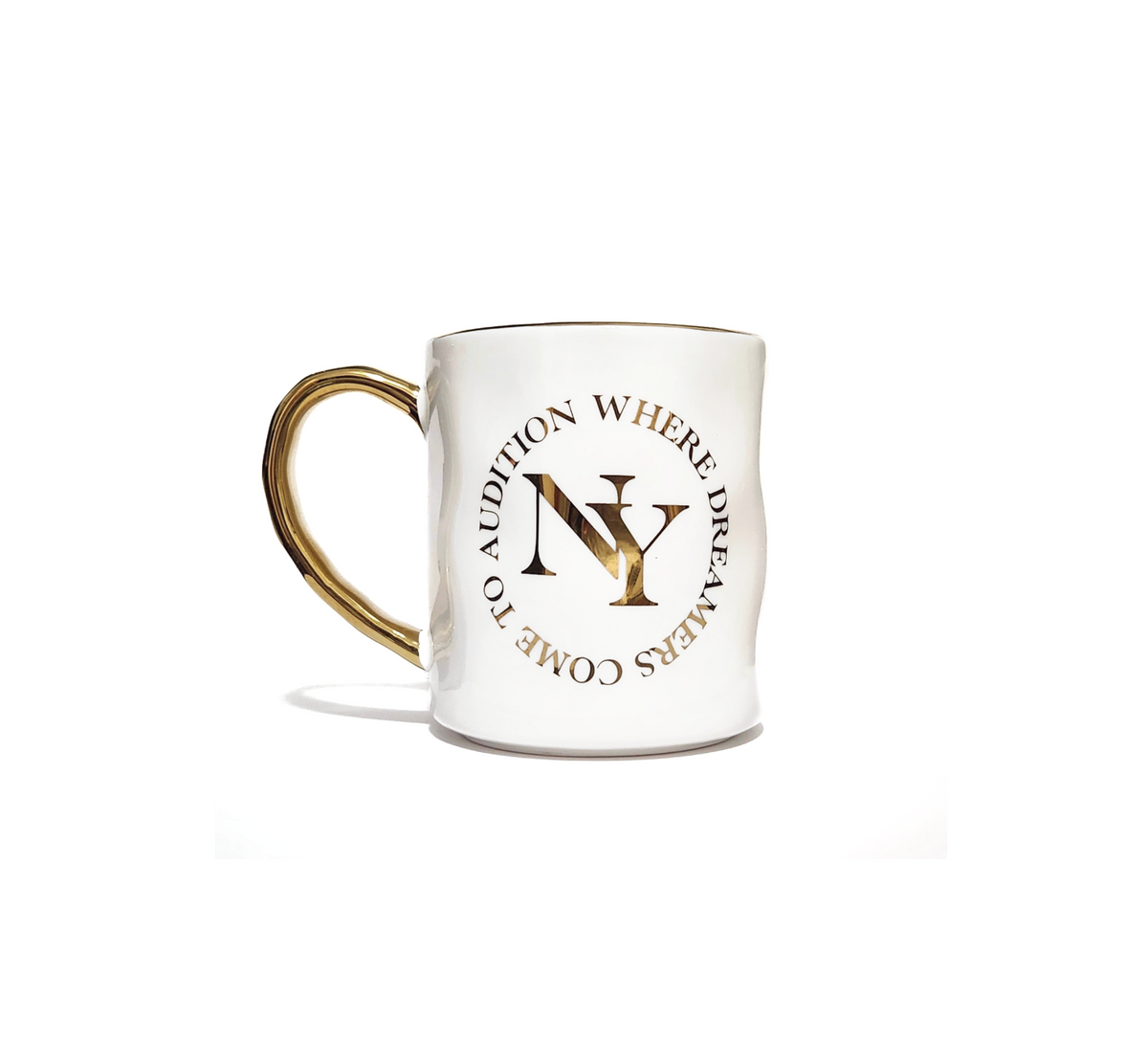 A NEW YORK DAY "GOLD DREAMERS" MUG